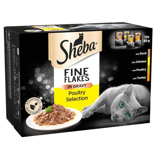Sheba Pch Fine Flakes Pltry CIG 4x12x85g | Luxury Home Accessories | Heulog Glow