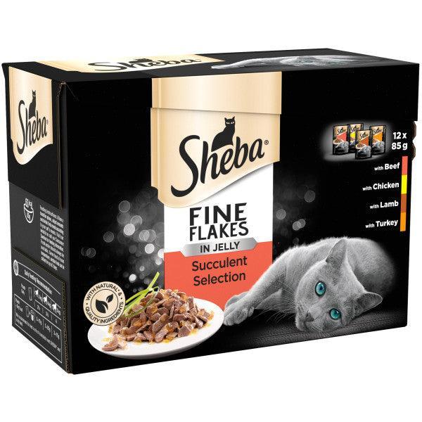 Sheba Pch Fine Flakes S/Col CIJ 4x12x85g | Luxury Home Accessories | Heulog Glow