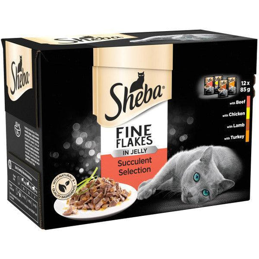 Sheba Pch Fine Flakes S/Col CIJ 4x12x85g | Luxury Home Accessories | Heulog Glow
