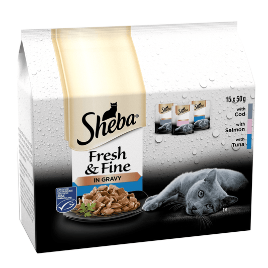 Sheba Pch Fresh & Fine Fish CIG 3x15x50g | Luxury Home Accessories | Heulog Glow
