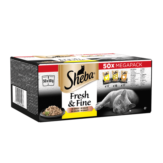 Sheba Pch Fresh & Fine Plty CIG 50x50g | Luxury Home Accessories | Heulog Glow