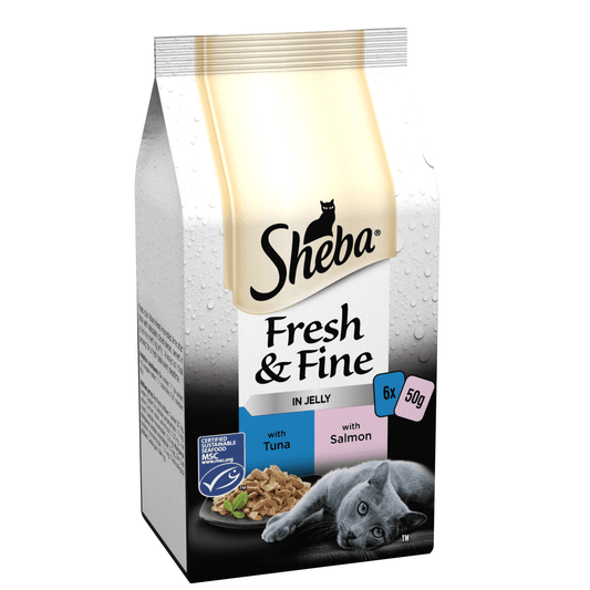 Sheba Pch Fresh & Fine Tn&Sm CIJ 8x6x50g | Luxury Home Accessories | Heulog Glow
