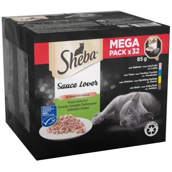 Sheba Tray Sauce Lover Mix 32x85g | Luxury Home Accessories | Heulog Glow