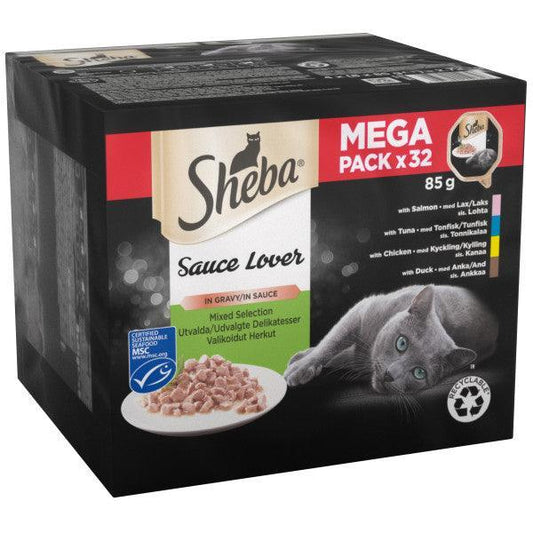 Sheba Tray Sauce Lover Mix 32x85g | Luxury Home Accessories | Heulog Glow