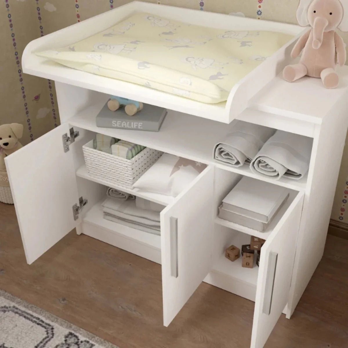 Shefa Kids 1100 Changing Unit - White | Luxury Home Accessories | Heulog Glow