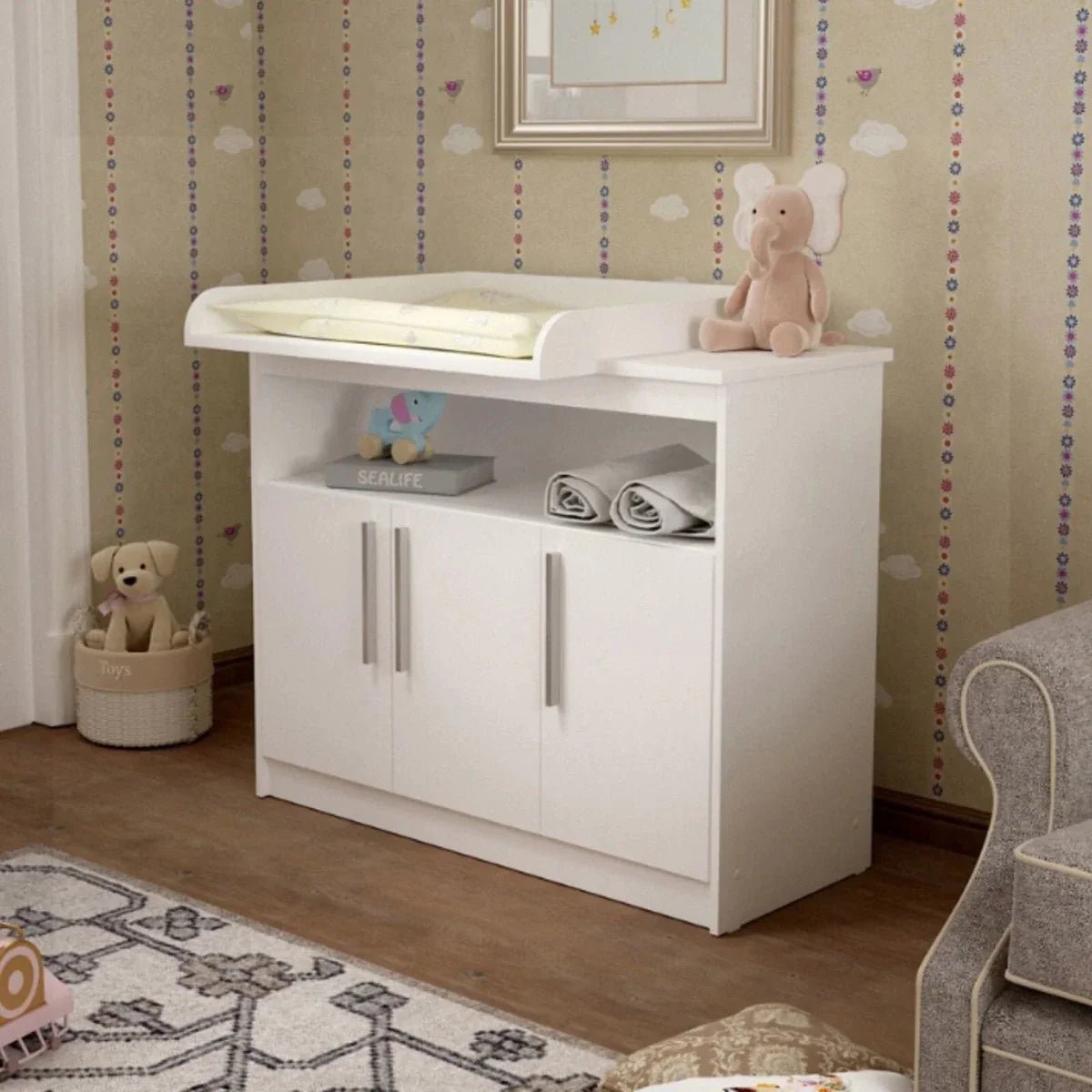 Shefa Kids 1100 Changing Unit - White | Luxury Home Accessories | Heulog Glow