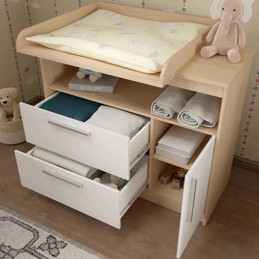 Shefa Kids 1150 Changing Unit - Elm/White | Luxury Home Accessories | Heulog Glow
