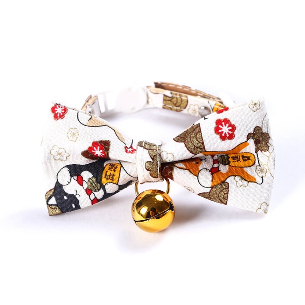 Shiba Inu Adjustable Pet Bow Tie | Luxury Home Accessories | Heulog Glow