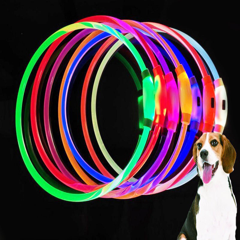 Shiny Dog Collar Dog In-ground Fence Receiver Collar Free Cutting Dog Collar Anti-lost USB Charging | Luxury Home Accessories | Heulog Glow