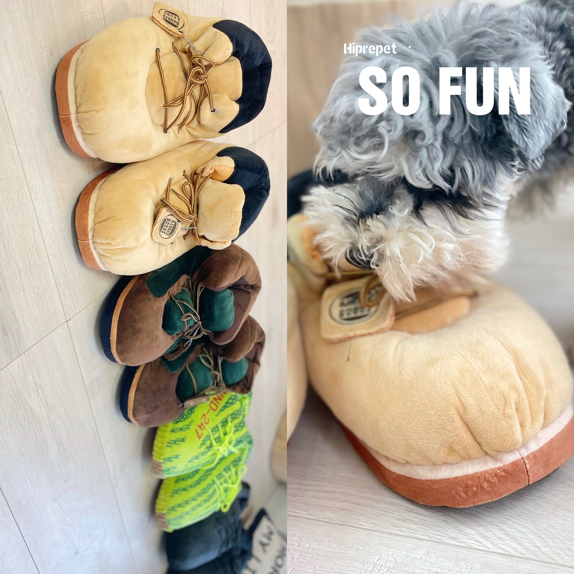 Shoes Big Dog Plush Toy Cat Pillow | Luxury Home Accessories | Heulog Glow