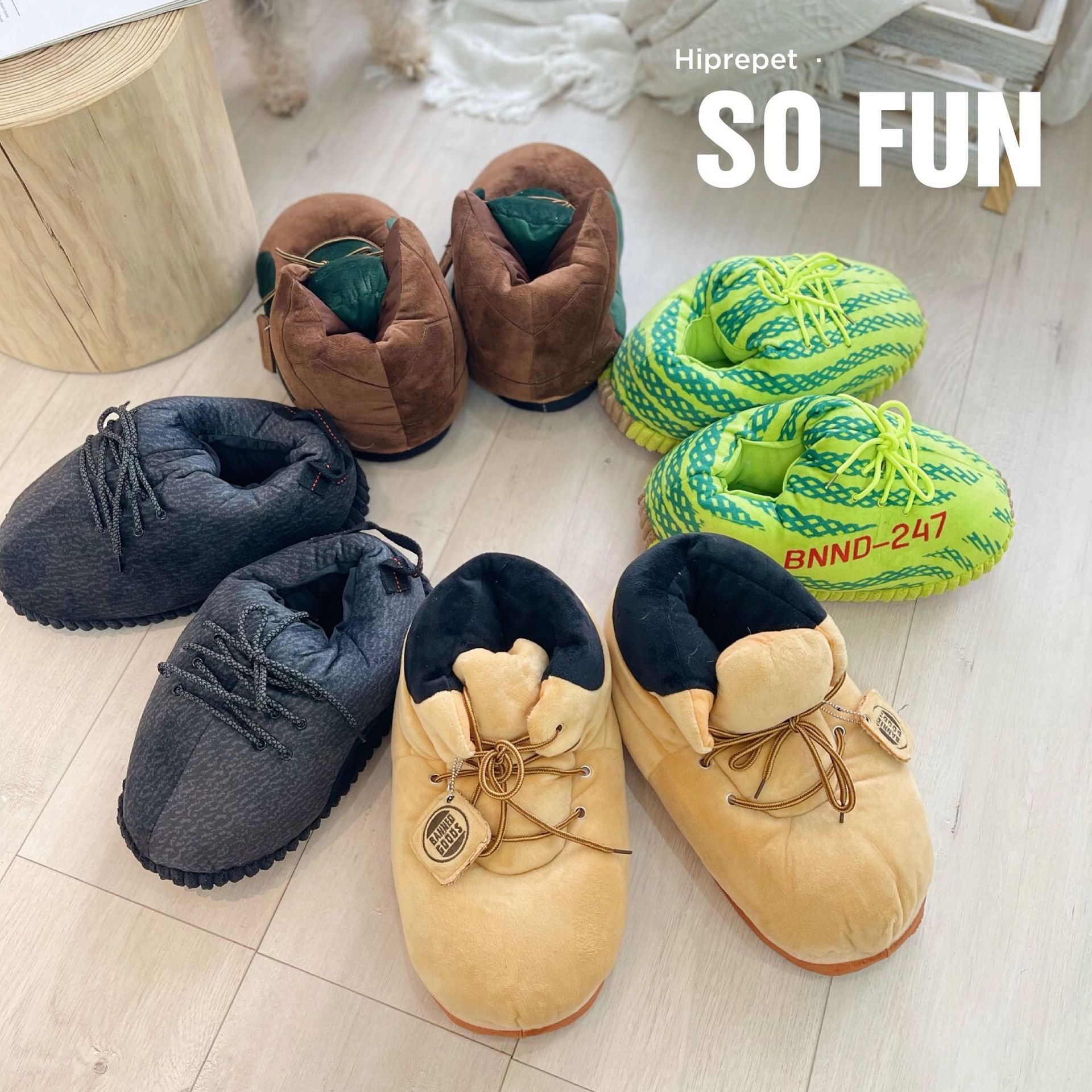 Shoes Big Dog Plush Toy Cat Pillow | Luxury Home Accessories | Heulog Glow
