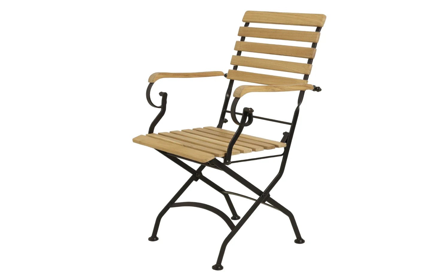 Sicily 2 Seater Teak and Wrought Iron Round 70cm Garden Dining Set | Luxury Home Accessories | Heulog Glow