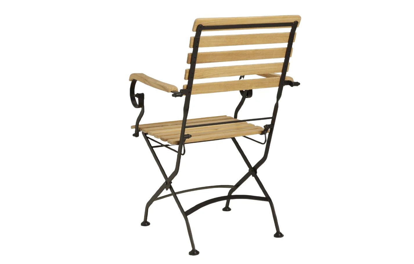 Sicily 2 Seater Teak and Wrought Iron Round 70cm Garden Dining Set | Luxury Home Accessories | Heulog Glow