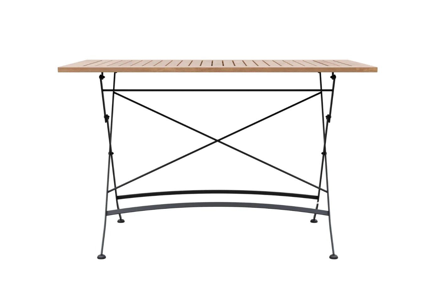 Sicily 4 Seater Teak and Wrought Iron Rectangular 120cm Garden Dining Set | Luxury Home Accessories | Heulog Glow