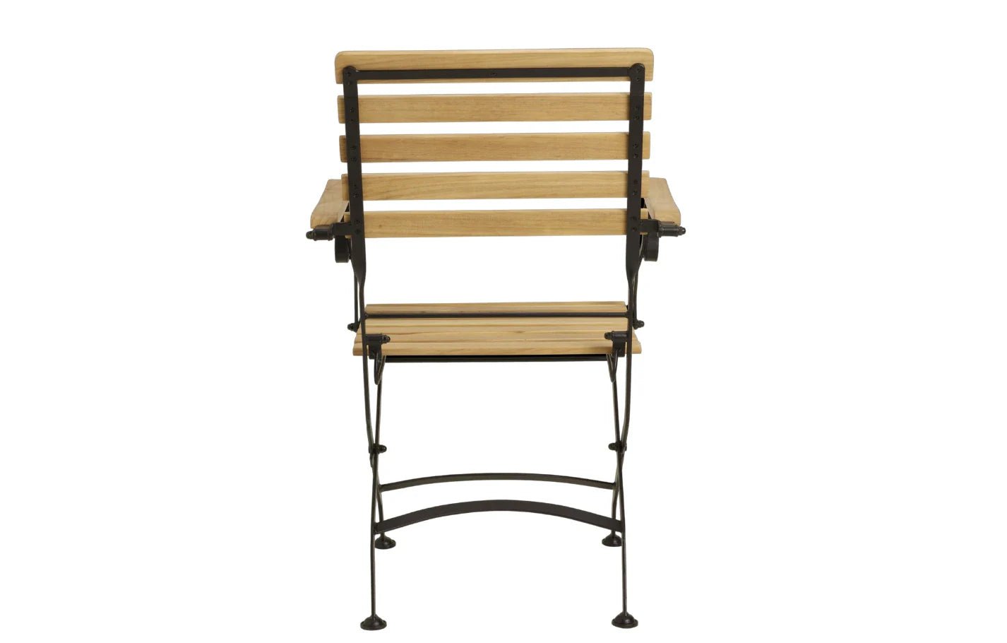 Sicily 4 Seater Teak and Wrought Iron Rectangular 120cm Garden Dining Set | Luxury Home Accessories | Heulog Glow
