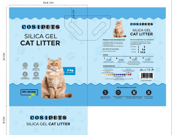 Silicone Indicator Cat Litter | Luxury Home Accessories | Heulog Glow