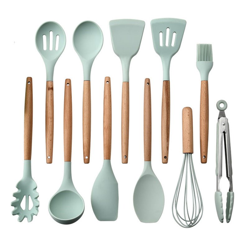 Silicone Kitchenware With Wooden Handle | Luxury Home Accessories | Heulog Glow