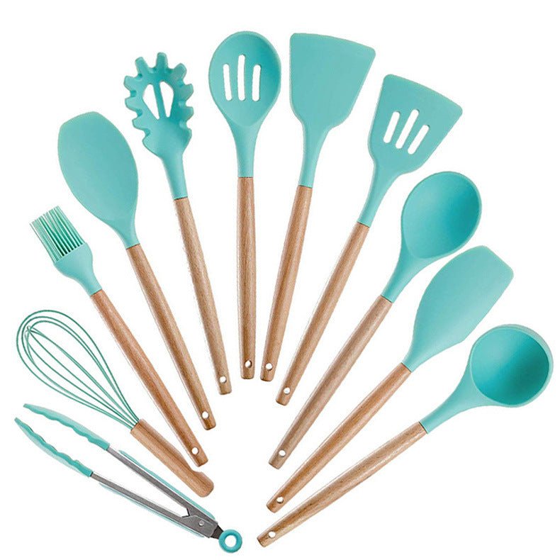 Silicone Kitchenware With Wooden Handle | Luxury Home Accessories | Heulog Glow