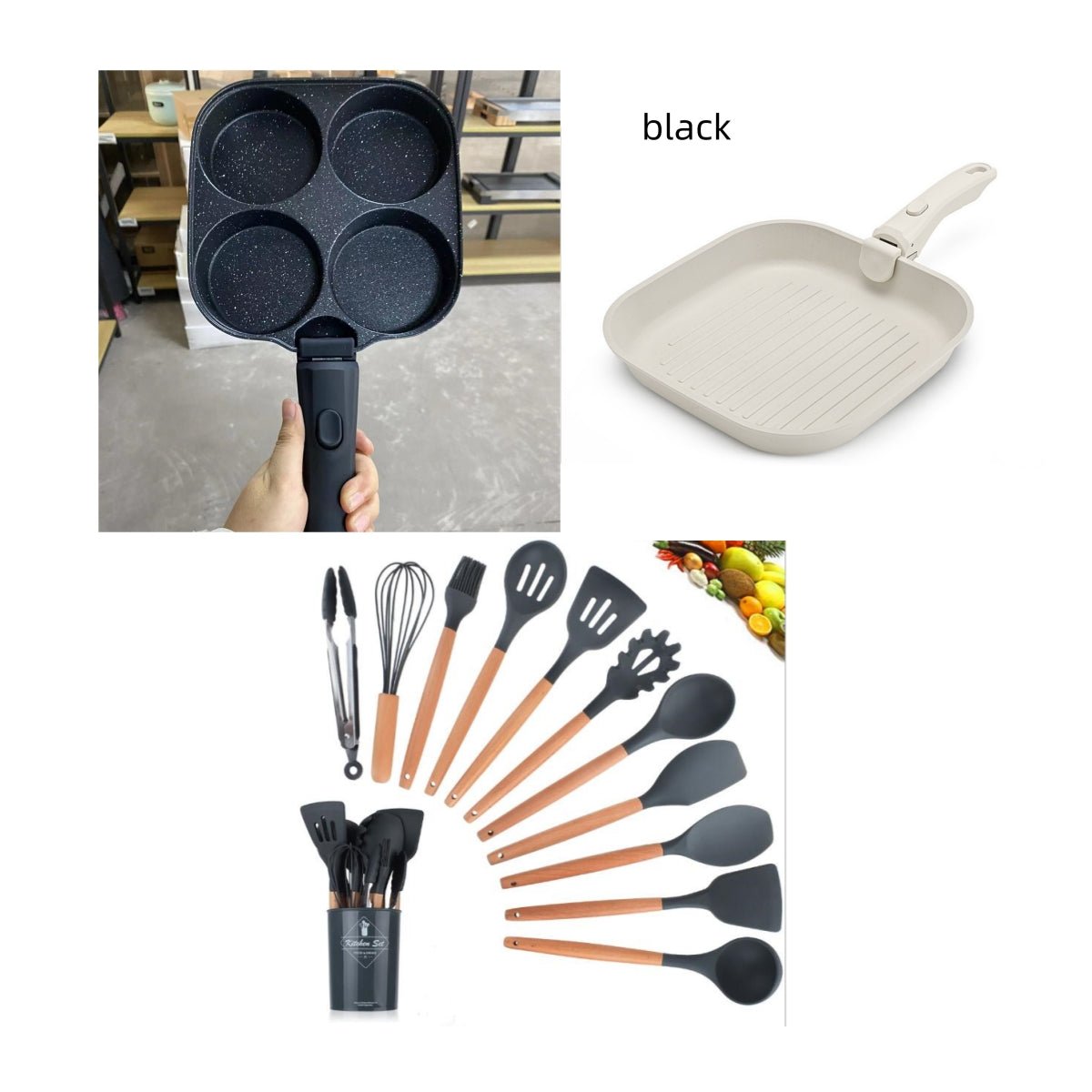 Silicone Kitchenware With Wooden Handle | Luxury Home Accessories | Heulog Glow