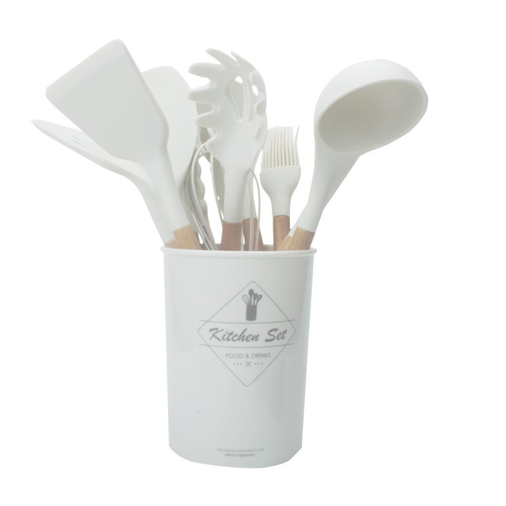 Silicone Kitchenware With Wooden Handle | Luxury Home Accessories | Heulog Glow