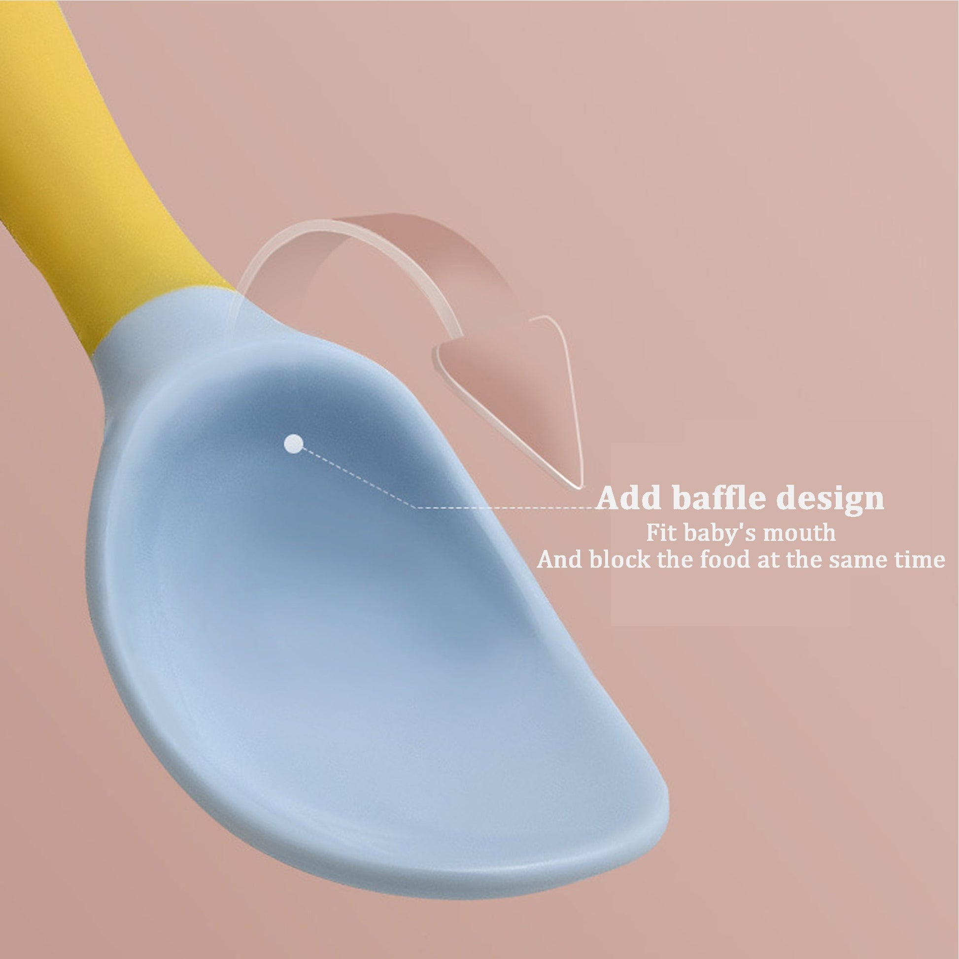 Silicone Spoon for Baby Utensils Set Auxiliary Food Toddler Learn To Eat Training Bendable Soft Fork Infant Children Tableware | Luxury Home Accessories | Heulog Glow