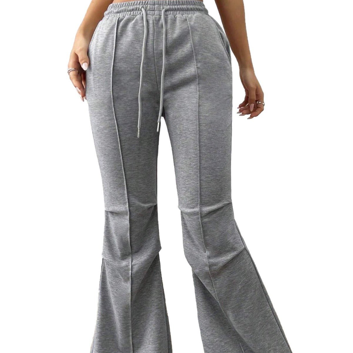 Simple Casual Pants Drawstring Elastic Waist Wide Leg Trousers | Luxury Home Accessories | Heulog Glow