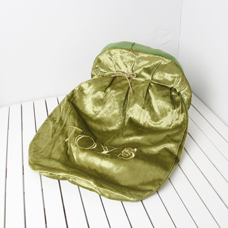 Simple Pet Flannel Toy Storage Bag | Luxury Home Accessories | Heulog Glow