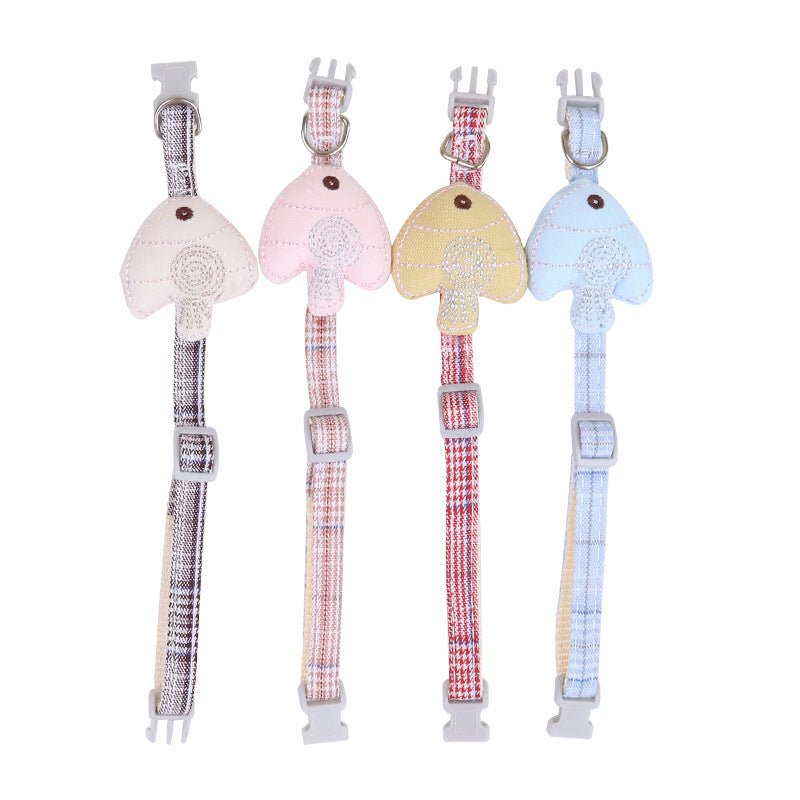 Simple Small Fish-shaped Pet Collar Cat Collar | Luxury Home Accessories | Heulog Glow