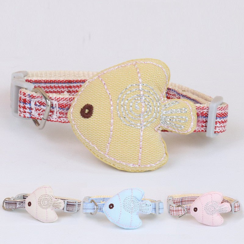 Simple Small Fish-shaped Pet Collar Cat Collar | Luxury Home Accessories | Heulog Glow