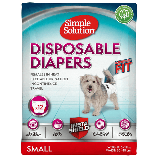 Simple Solution Bitch Disposable Diapers x 12 - Small | Luxury Home Accessories | Heulog Glow