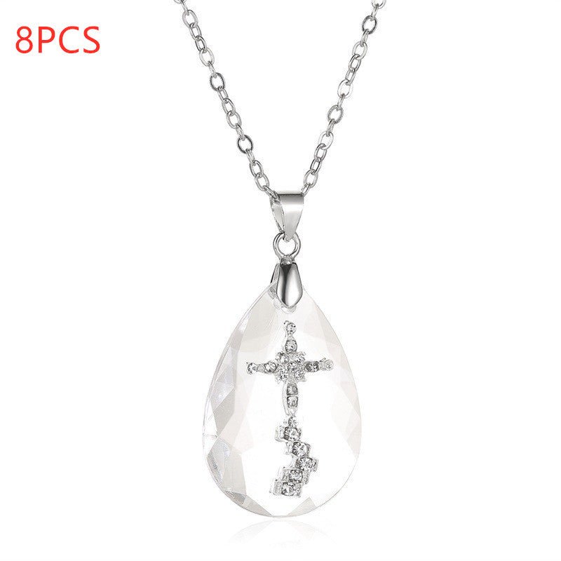 Simple Temperament Wild Drop Pendant Necklace | Luxury Home Accessories | Heulog Glow