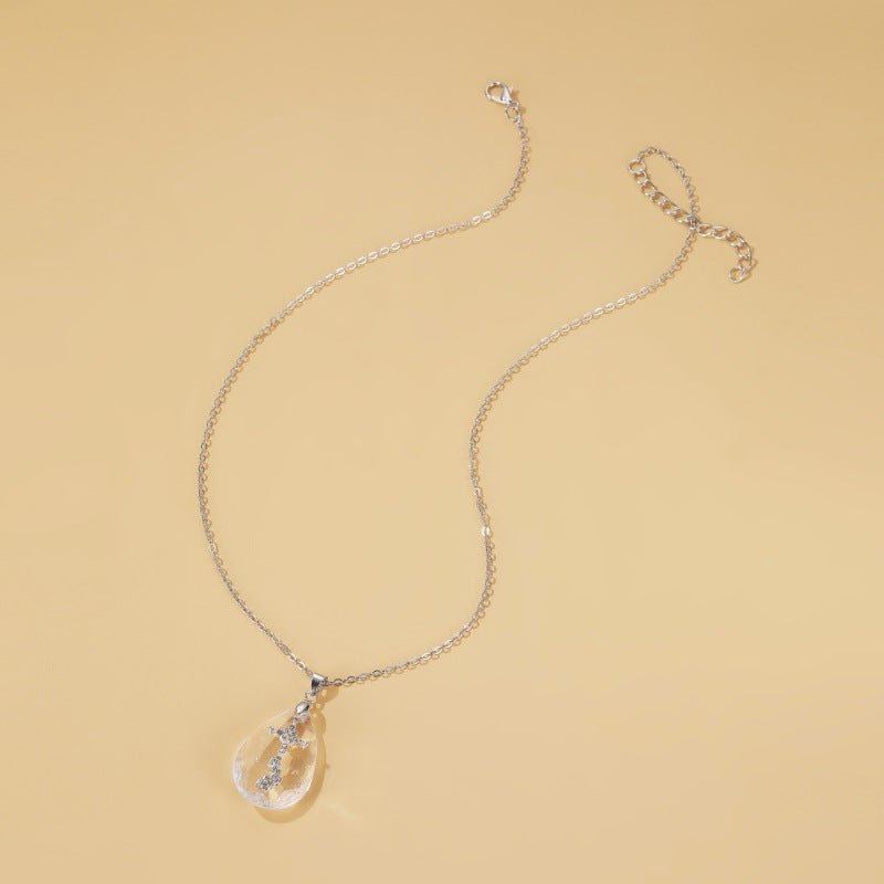 Simple Temperament Wild Drop Pendant Necklace | Luxury Home Accessories | Heulog Glow