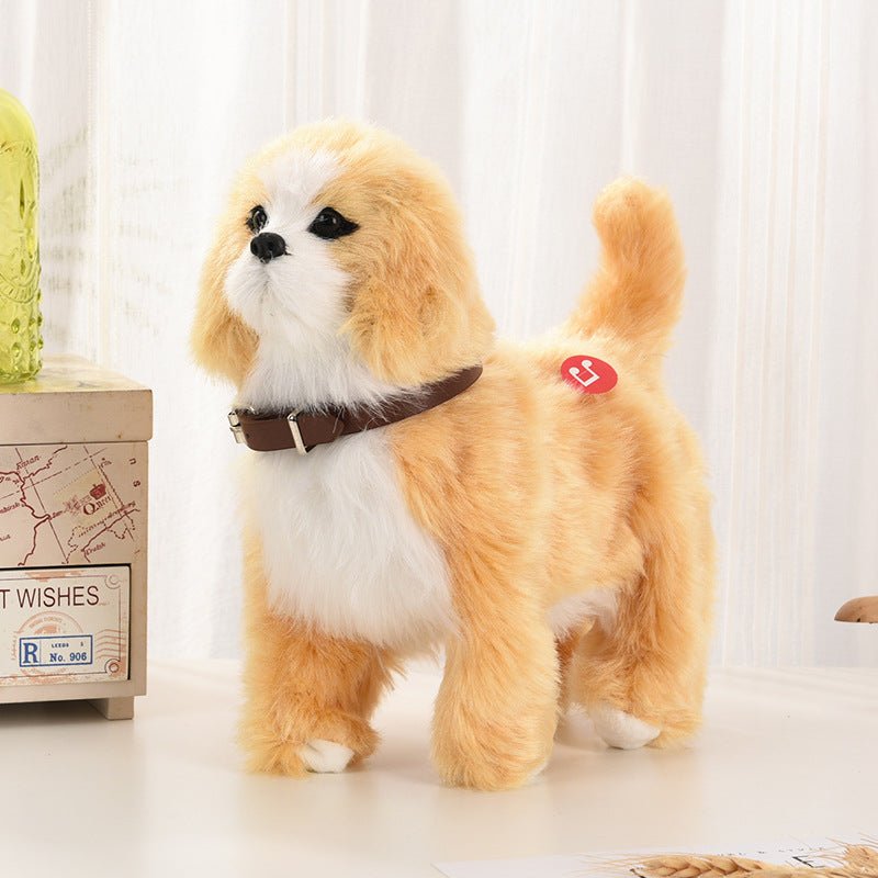 Simulation Dog That Walks Barks Wags Its Tail And Plays Musicelectric Plush Toy Dog Electronic Pet Dog With Motion-sensing Capabilities | Luxury Home Accessories | Heulog Glow