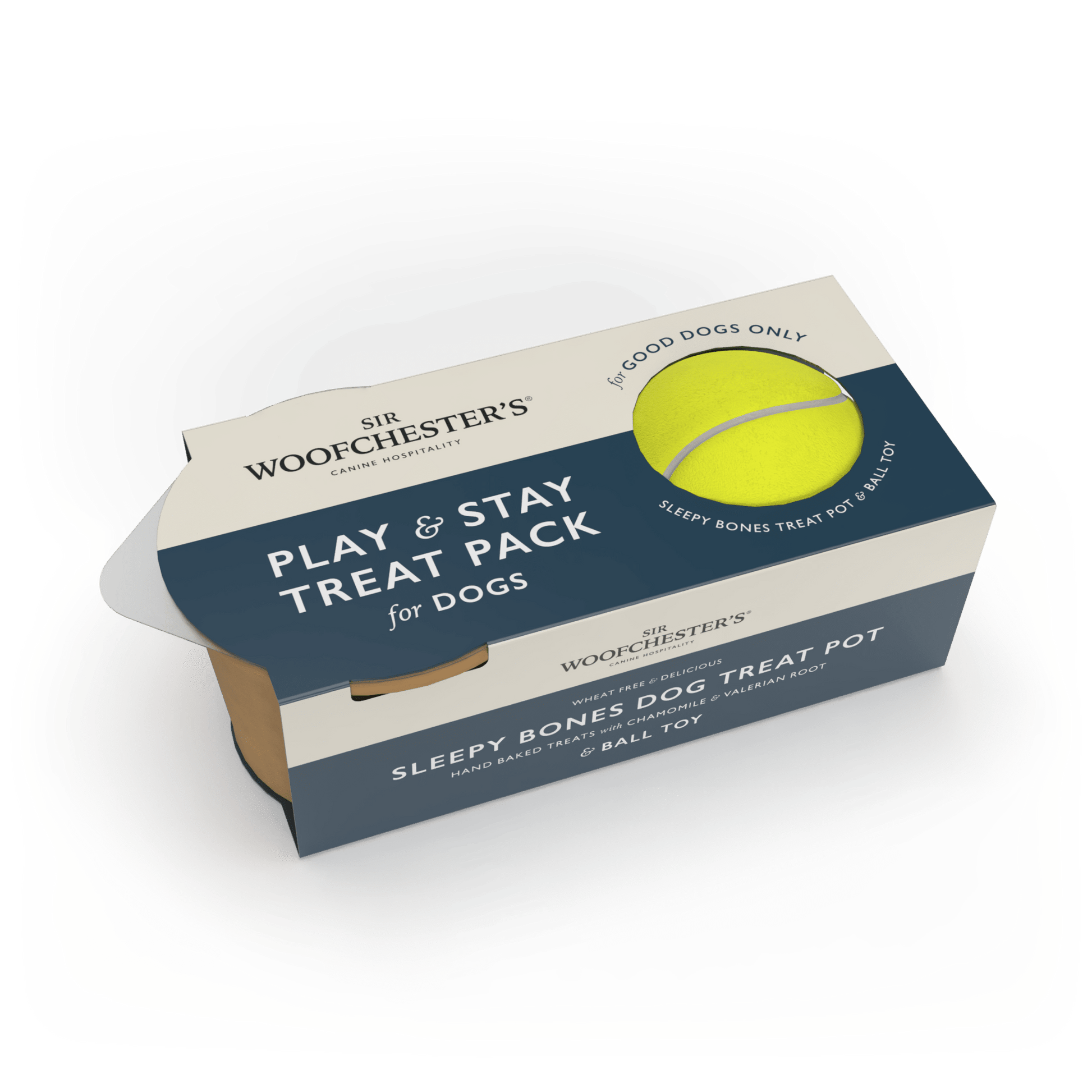 Sir Woofchester’s - Play & Stay Treat Pack for Dogs | Dog Welcome Pack - Single Pack | Luxury Home Accessories | Heulog Glow