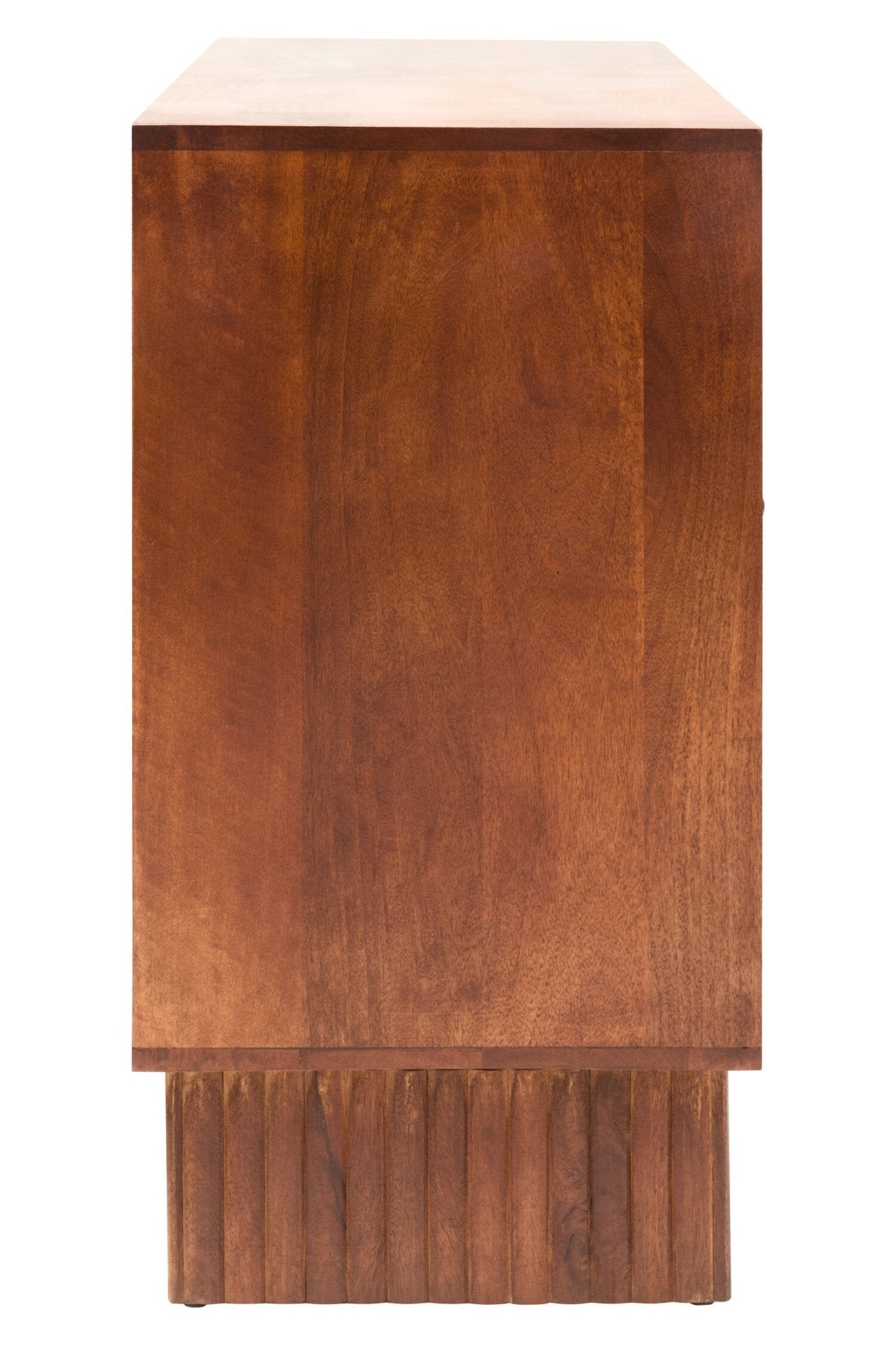 Siva Four Door Mango Wood Hammered Sideboard | Luxury Home Accessories | Heulog Glow