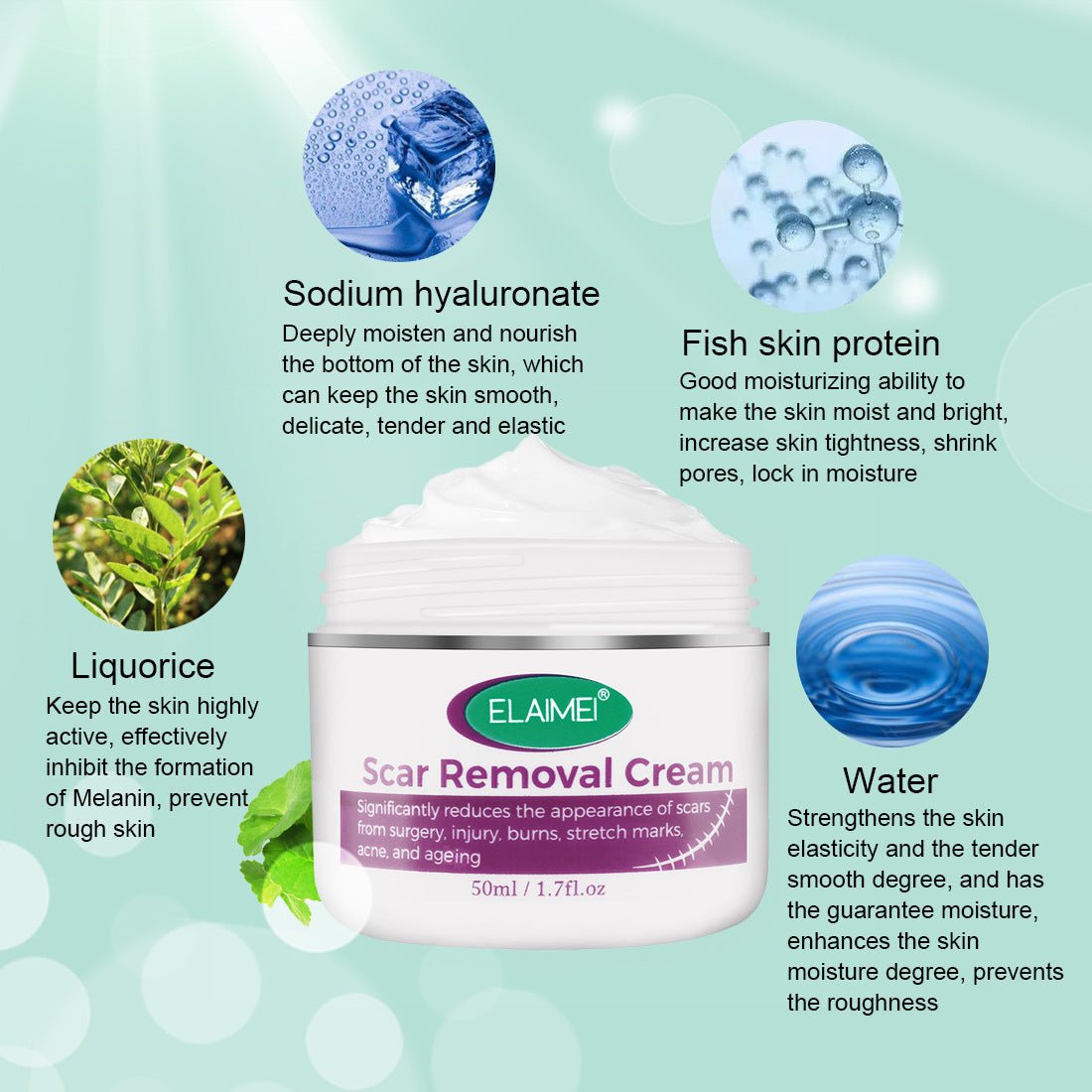 Skin Rebound Scarless Cream Scar Removal Cream Face Cream For Face Acne Scar Stretch Marks Skin Repair Face Cream | Luxury Home Accessories | Heulog Glow