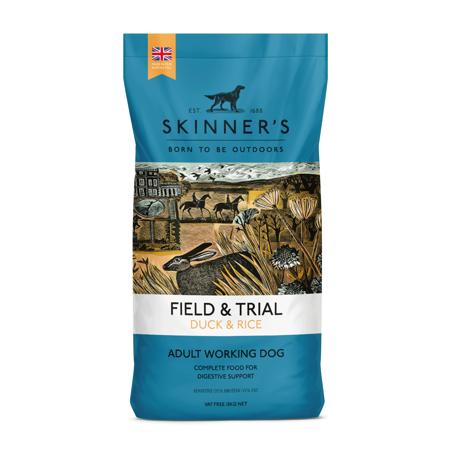 Skinners Field & Trial Adult Duck & Rice 2.5kg | Luxury Home Accessories | Heulog Glow