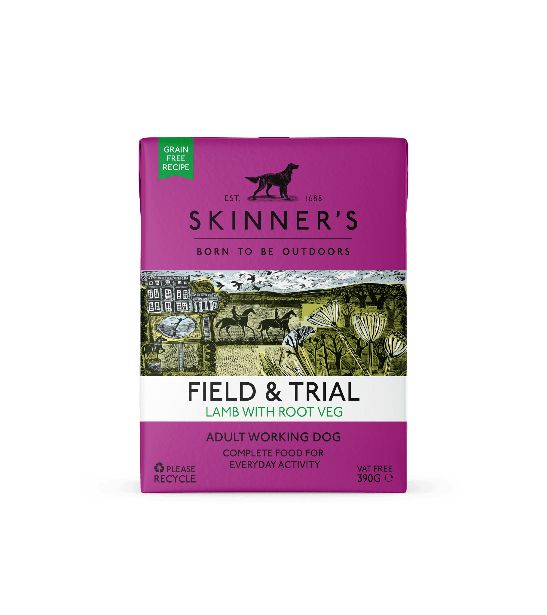 Skinners Field & Trial Adult Grain Free Lamb 18x390g | Luxury Home Accessories | Heulog Glow