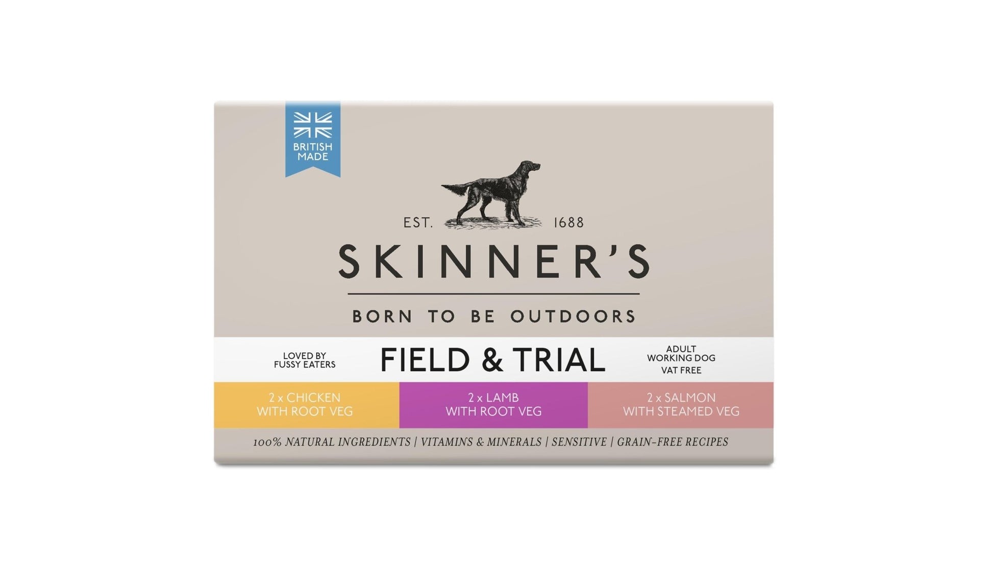 Skinners Field & Trial Adult Grain Free Mix 6x390g | Luxury Home Accessories | Heulog Glow