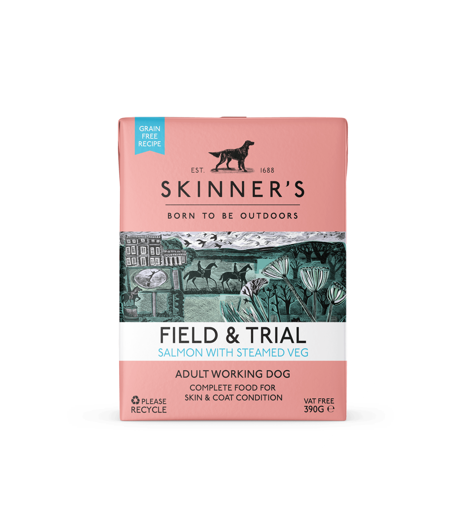 Skinners Field & Trial Adult Grain Free Salmon 18x390g | Luxury Home Accessories | Heulog Glow