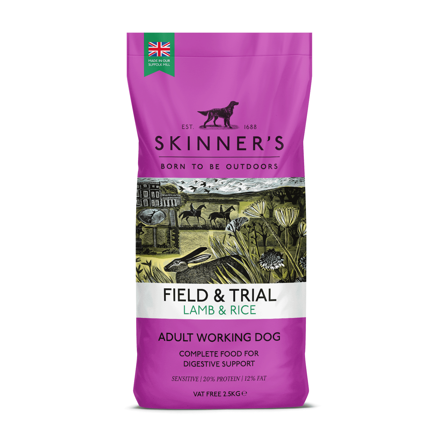 Skinners Field & Trial Adult Lamb & Rice 2.5kg | Luxury Home Accessories | Heulog Glow