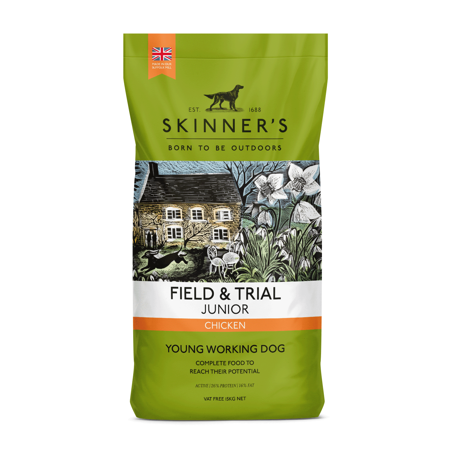 Skinners Field & Trial Junior Chicken 2.5kg | Luxury Home Accessories | Heulog Glow