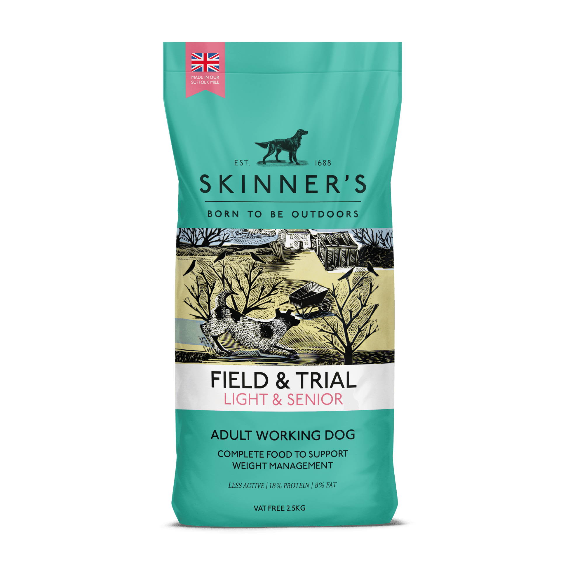 Skinners Field & Trial Light & Senior 2.5kg | Luxury Home Accessories | Heulog Glow