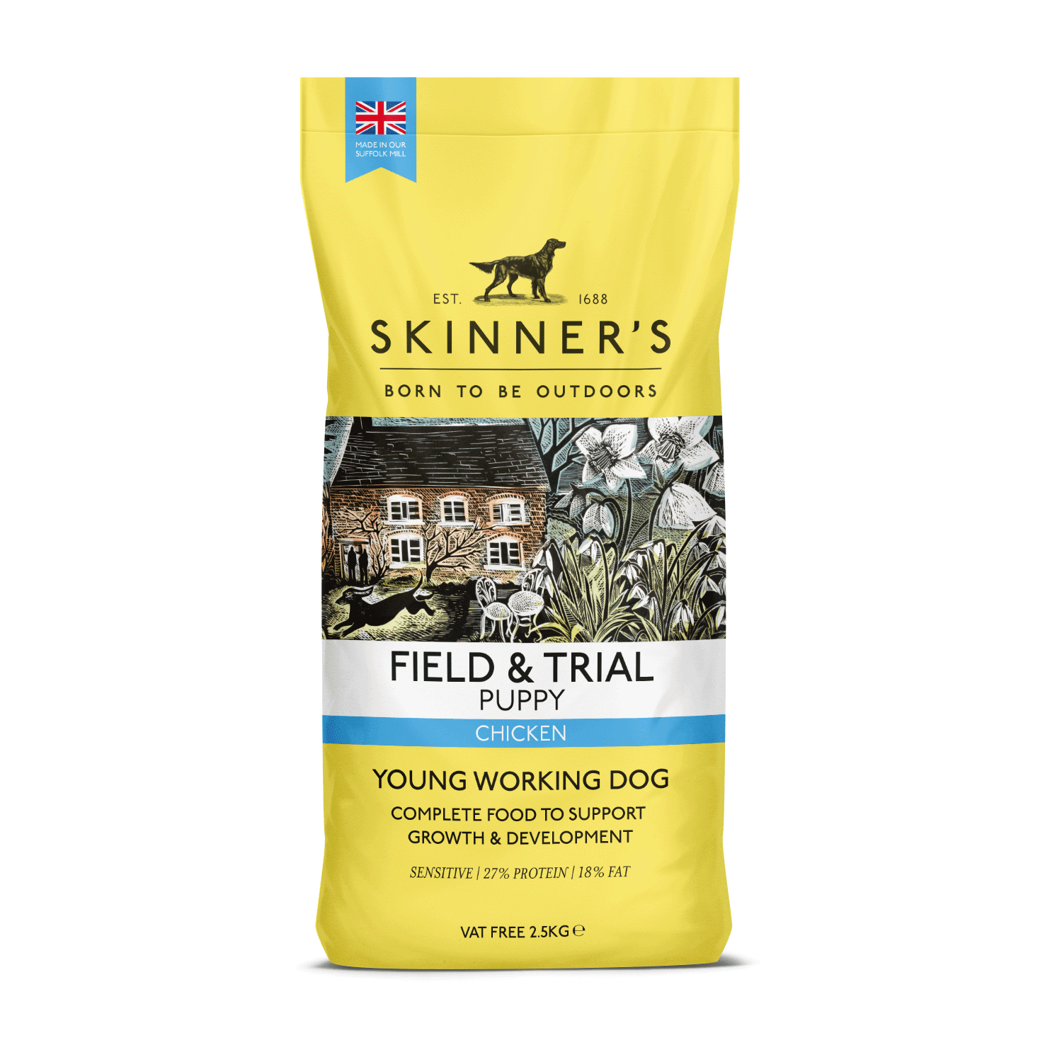 Skinners Field & Trial Puppy Chicken 2.5kg | Luxury Home Accessories | Heulog Glow
