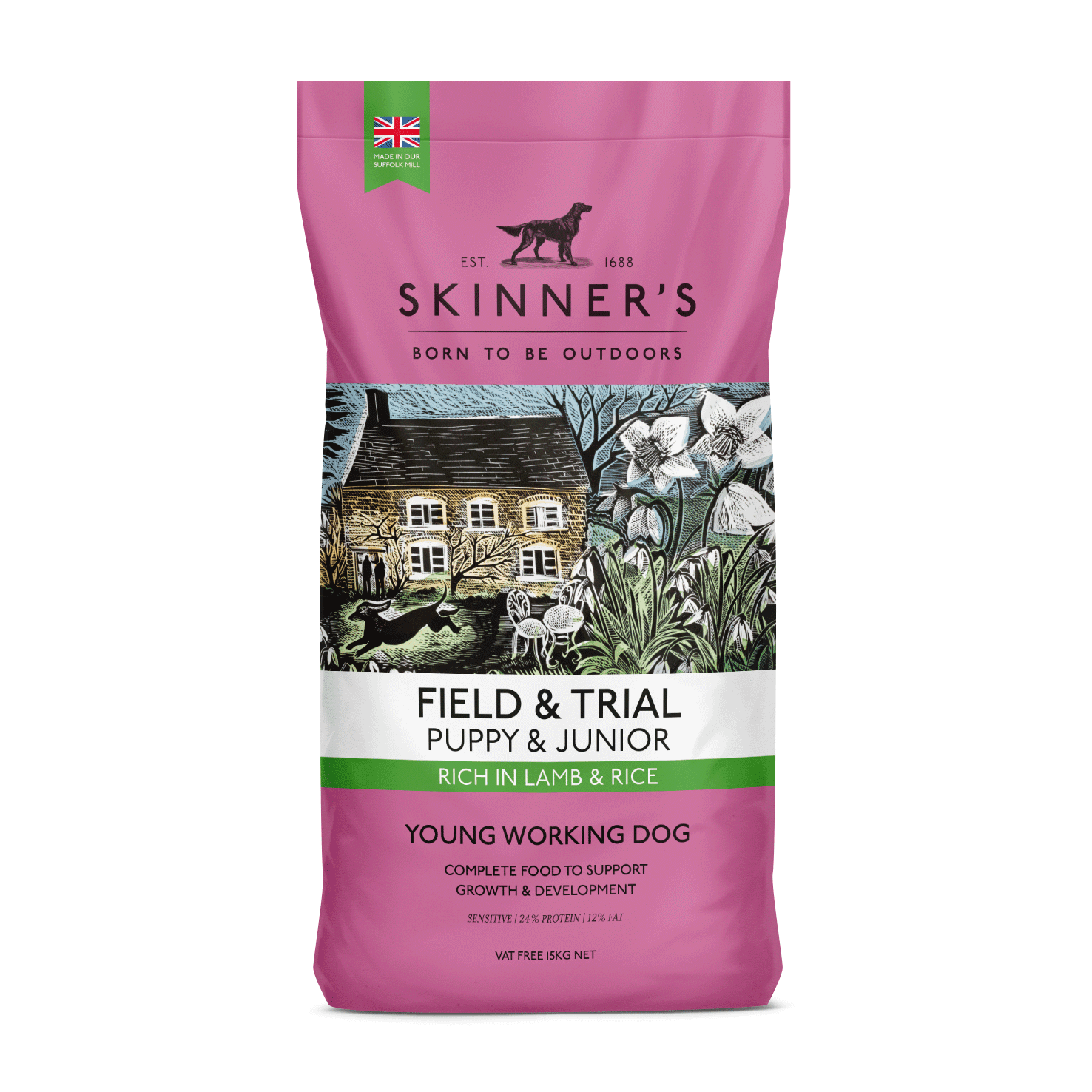Skinners Field & Trial Puppy Lamb & Rice 2.5kg | Luxury Home Accessories | Heulog Glow