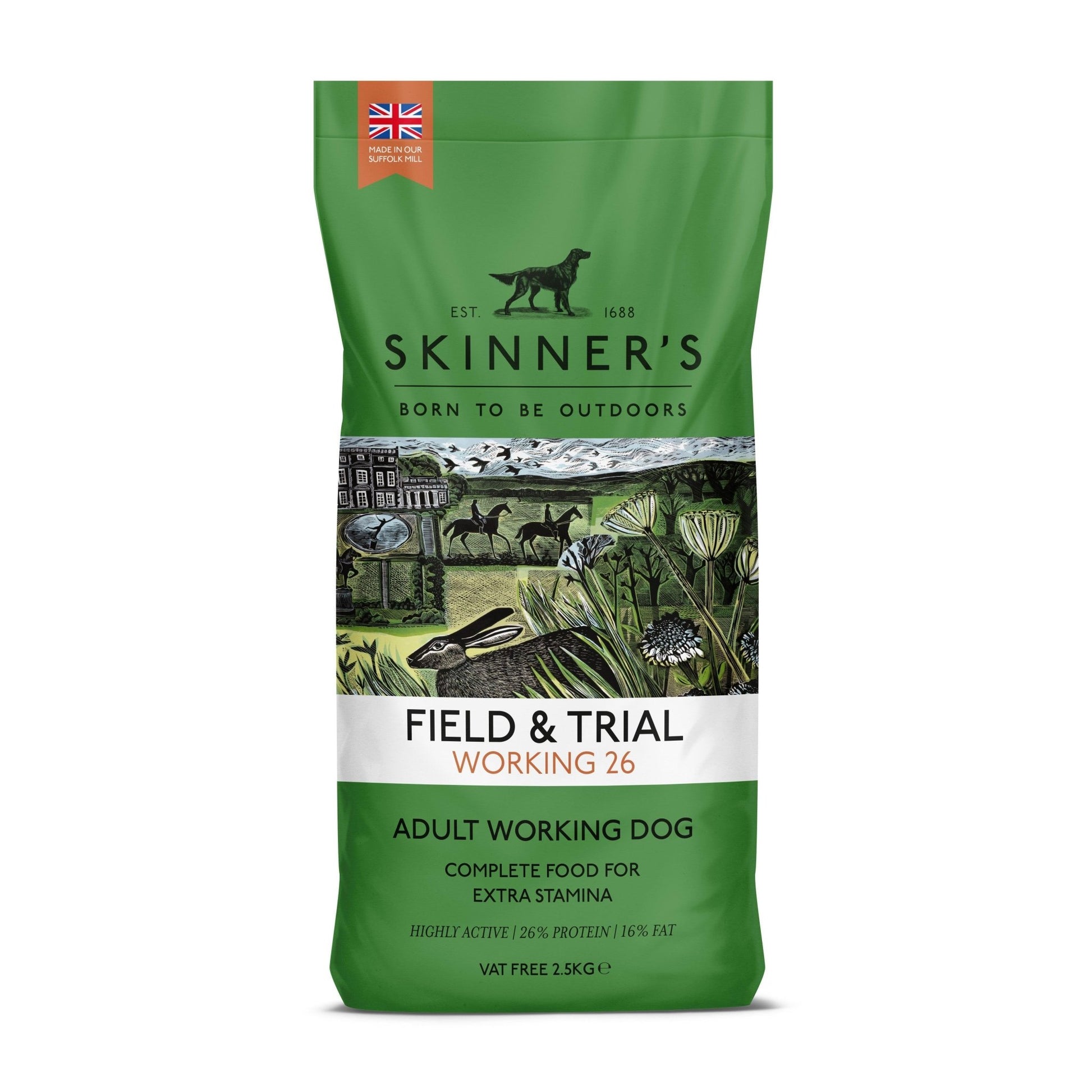 Skinners Field & Trial Working 26 2.5kg | Luxury Home Accessories | Heulog Glow