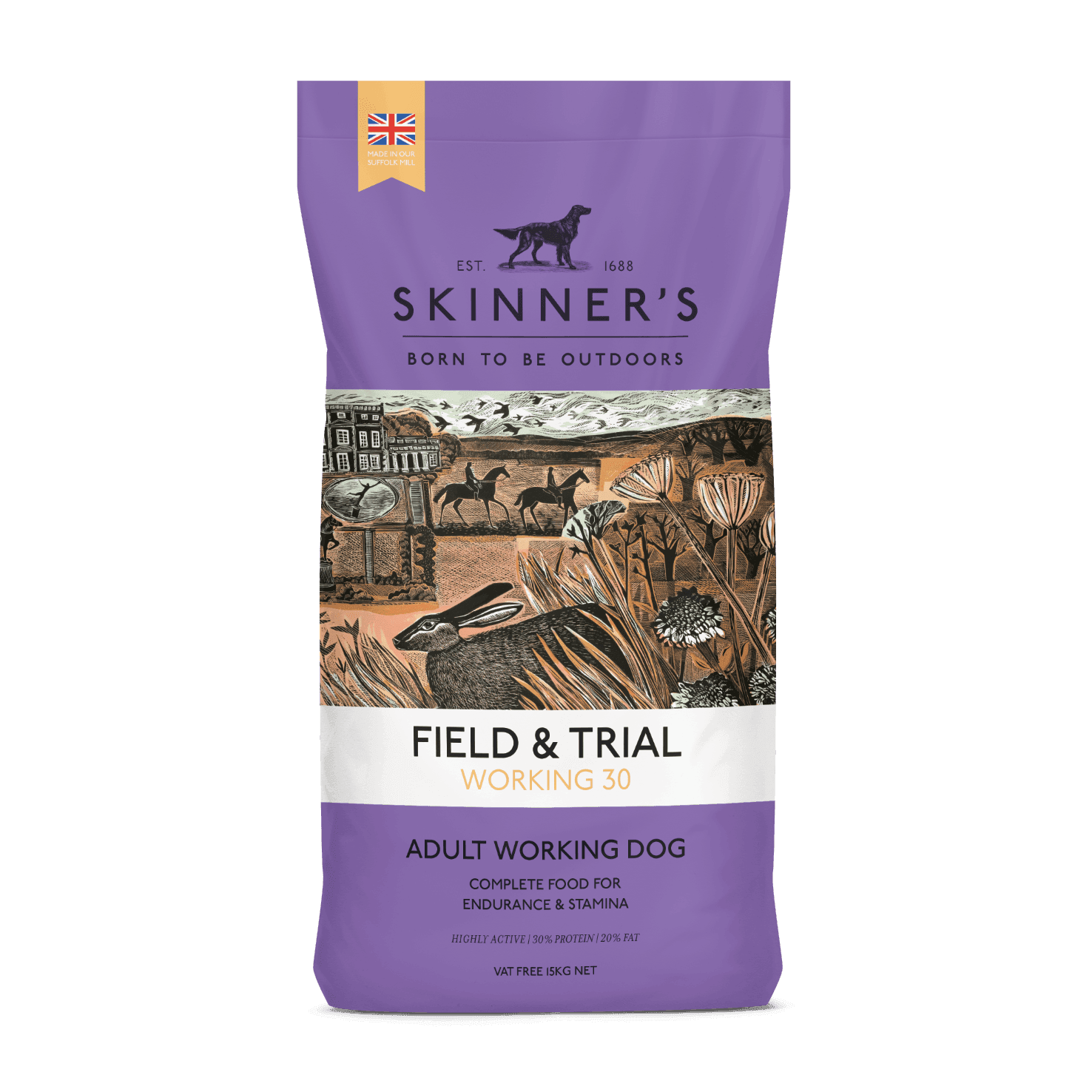 Skinners Field & Trial Working 30 15kg | Luxury Home Accessories | Heulog Glow