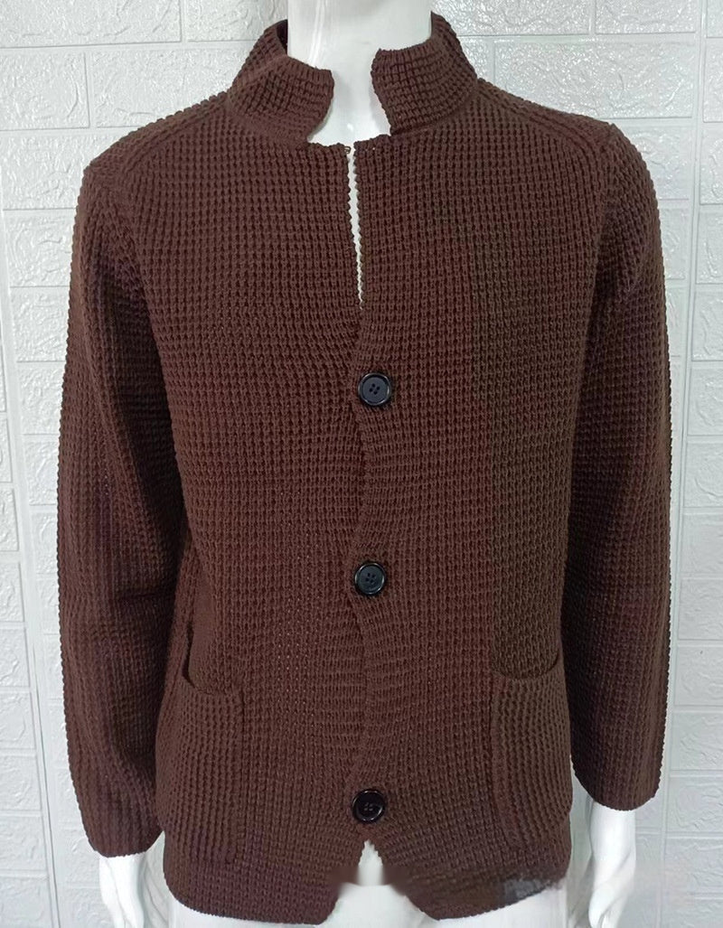 Slim Stand Collar Knitted New Cardigan Jacket | Luxury Home Accessories | Heulog Glow
