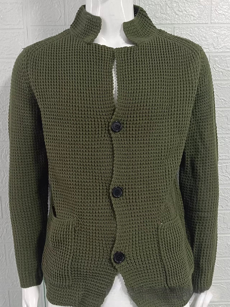Slim Stand Collar Knitted New Cardigan Jacket | Luxury Home Accessories | Heulog Glow