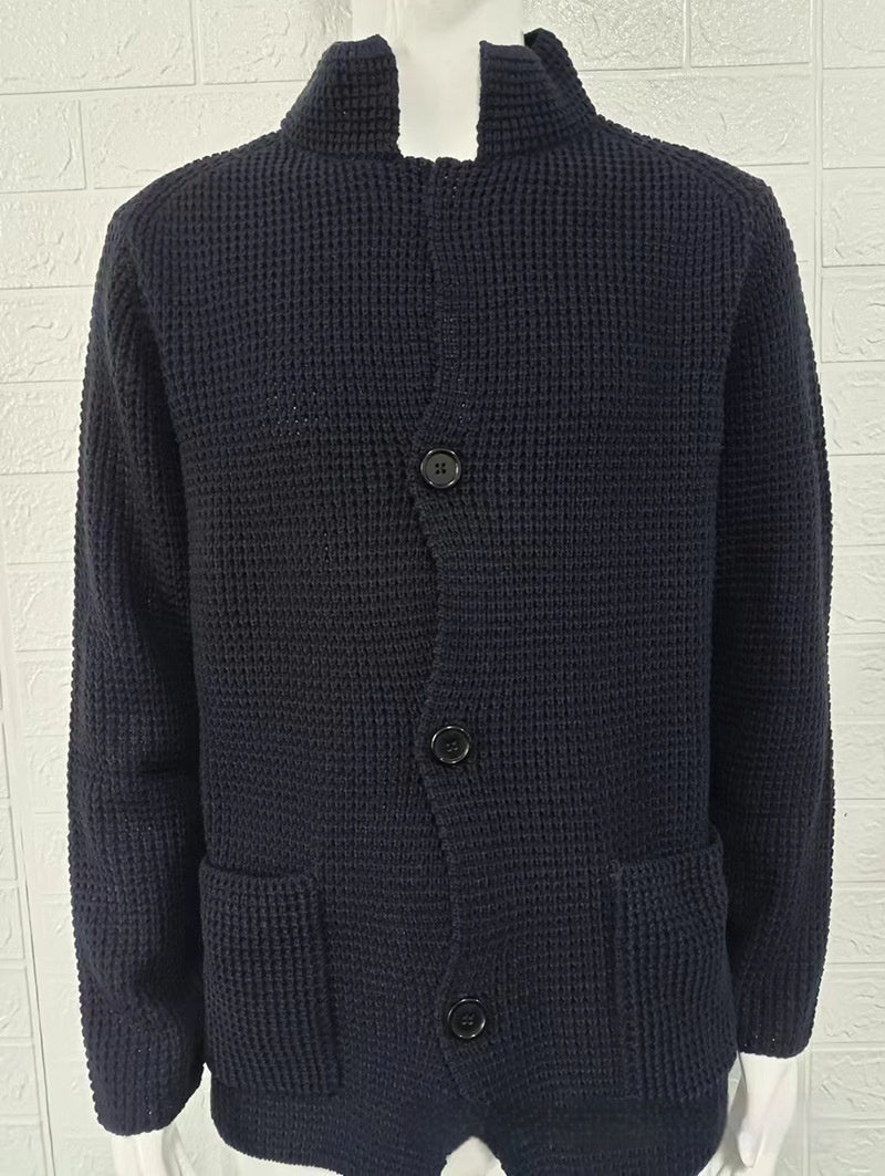 Slim Stand Collar Knitted New Cardigan Jacket | Luxury Home Accessories | Heulog Glow